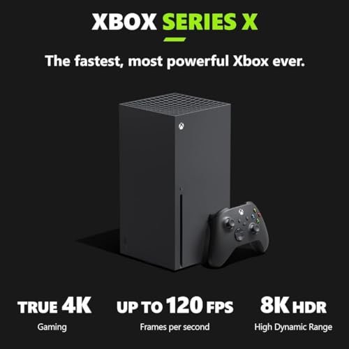 Xbox Series X 1TB SSD Console - Includes Xbox Wireless Controller - Up to 120 frames per second - 16 GB RAM - 1 TB SSD Storage - Experience True 4K Gaming - Xbox Velocity Architecture