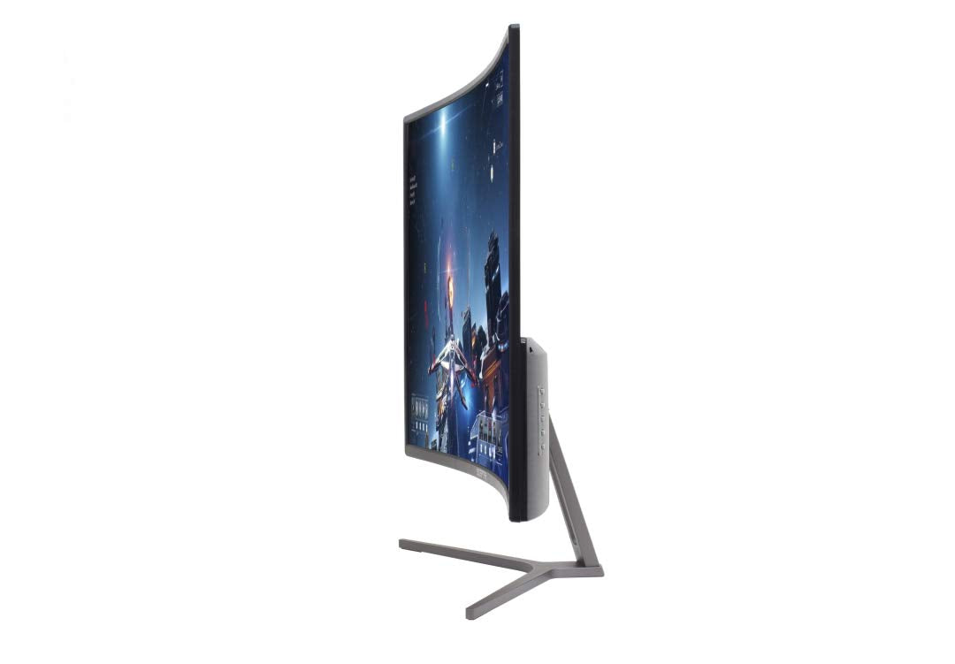 Sceptre 32-inch Curved Gaming Monitor Overdrive up to 240Hz DisplayPort 165Hz 144Hz HDMI AMD FreeSync Build-in Speakers, Machine Black (C325B-185RD)