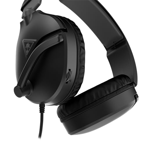 Turtle Beach Recon 70 Multiplatform Gaming Headset for PS5, PS4, Xbox Series X|S, Xbox One, Nintendo Switch, PC & Mobile w/3.5mm Wired Connection - Flip-to-Mute Mic, 40mm Speakers, Lightweight-Black