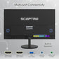 Sceptre New 27-inch Gaming Monitor 100Hz 1ms DisplayPort HDMI x2 100% sRGB AMD FreeSync Build-in Speakers, Eye Care Frameless Machine Black 2024 (E275W-FW100T)