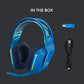 Logitech G733 LIGHTSPEED Wireless Gaming Headset with suspension headband, LIGHTSYNC RGB, Blue VO!CE mic technology and PRO-G audio drivers - White