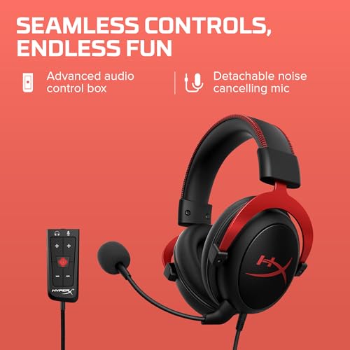 HyperX Cloud II Wireless Gaming Headset - Red