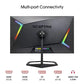 Sceptre Curved 24.5-inch Gaming Monitor up to 240Hz 1080p R1500 1ms DisplayPort x2 HDMI x2 Blue Light Shift Build-in Speakers, Machine Black 2023 (C255B-FWT240)