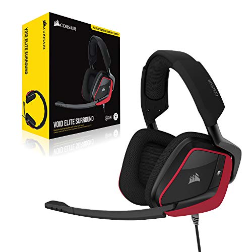 Corsair VOID RGB ELITE Wireless Gaming Headset - 7.1 Surround Sound - Discord Certified - iCUE Compatible - PC, Mac, PS5, PS4 - White