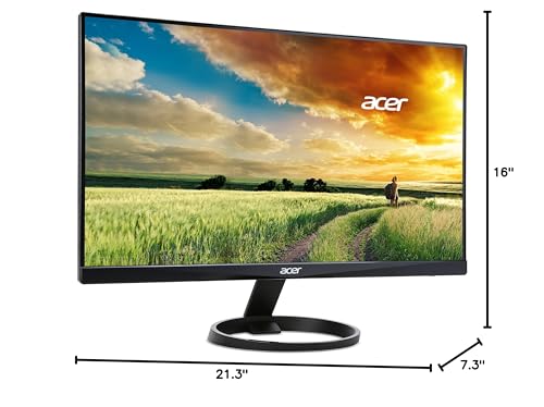 Acer R270 G0bi 27" IPS Full HD (1920 x 1080) Ultra-Thin Gaming Office Monitor | Adaptive-Sync Support (FreeSync Compatible) | Up to 120Hz Refresh | 1ms (VRB) | 99% sRGB | Tilt | HDMI & VGA Ports