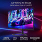 Sceptre Curved 24.5-inch Gaming Monitor up to 240Hz 1080p R1500 1ms DisplayPort x2 HDMI x2 Blue Light Shift Build-in Speakers, Machine Black 2023 (C255B-FWT240)