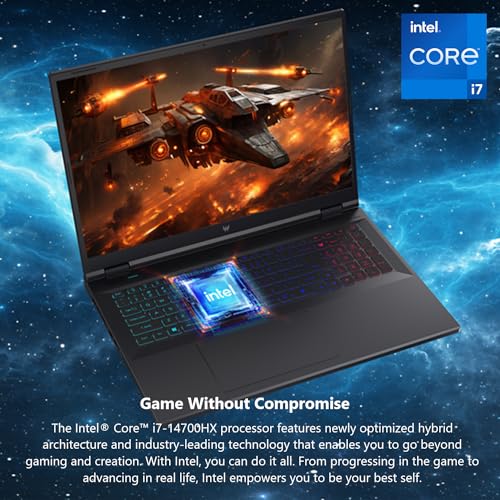 Acer Predator Helios Neo 16 Gaming Laptop | Intel Core i7-13650HX | NVIDIA GeForce RTX 4060 | 16" WUXGA 1920 x 1200 165Hz G-SYNC Display | 16GB DDR5 | 512GB Gen 4 SSD | Killer Wi-Fi 6E | PHN16-71-76H5