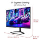 Sceptre Curved 24.5-inch Gaming Monitor up to 240Hz 1080p R1500 1ms DisplayPort x2 HDMI x2 Blue Light Shift Build-in Speakers, Machine Black 2023 (C255B-FWT240)