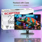 Sceptre New 27-inch Gaming Monitor 100Hz 1ms DisplayPort HDMI x2 100% sRGB AMD FreeSync Build-in Speakers, Eye Care Frameless Machine Black 2024 (E275W-FW100T)