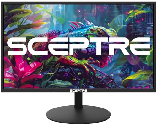 Sceptre New 27-inch Gaming Monitor 100Hz 1ms DisplayPort HDMI x2 100% sRGB AMD FreeSync Build-in Speakers, Eye Care Frameless Machine Black 2024 (E275W-FW100T)