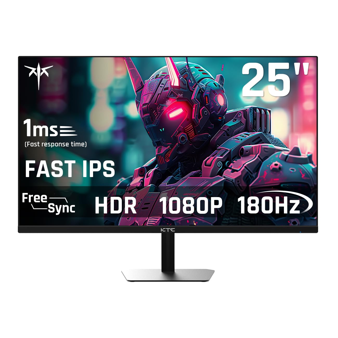 KTC 27 Inch QHD Computer Monitor, 2K 100Hz IPS Gaming Monitor, 1440P Frameless Eye Care PC Office Monitor with HDMI/DP, FreeSync & G-Sync, HDR10, VESA, Tilt Adjustable