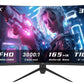 KTC 27 inch 4K 144Hz Gaming Monitor, UHD 3840 x 2160 IPS Computer PC Monitor, FreeSync & G-Sync, HDR Support, 134% sRGB, HDMI/DisPlayPort/USB, Tilt Adjustable, VESA Mountable, H27P22