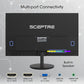 Sceptre New 27-inch Gaming Monitor 100Hz 1ms DisplayPort HDMI x2 100% sRGB AMD FreeSync Build-in Speakers, Eye Care Frameless Machine Black 2024 (E275W-FW100T)