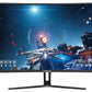 Sceptre 32-inch Curved Gaming Monitor Overdrive up to 240Hz DisplayPort 165Hz 144Hz HDMI AMD FreeSync Build-in Speakers, Machine Black (C325B-185RD)