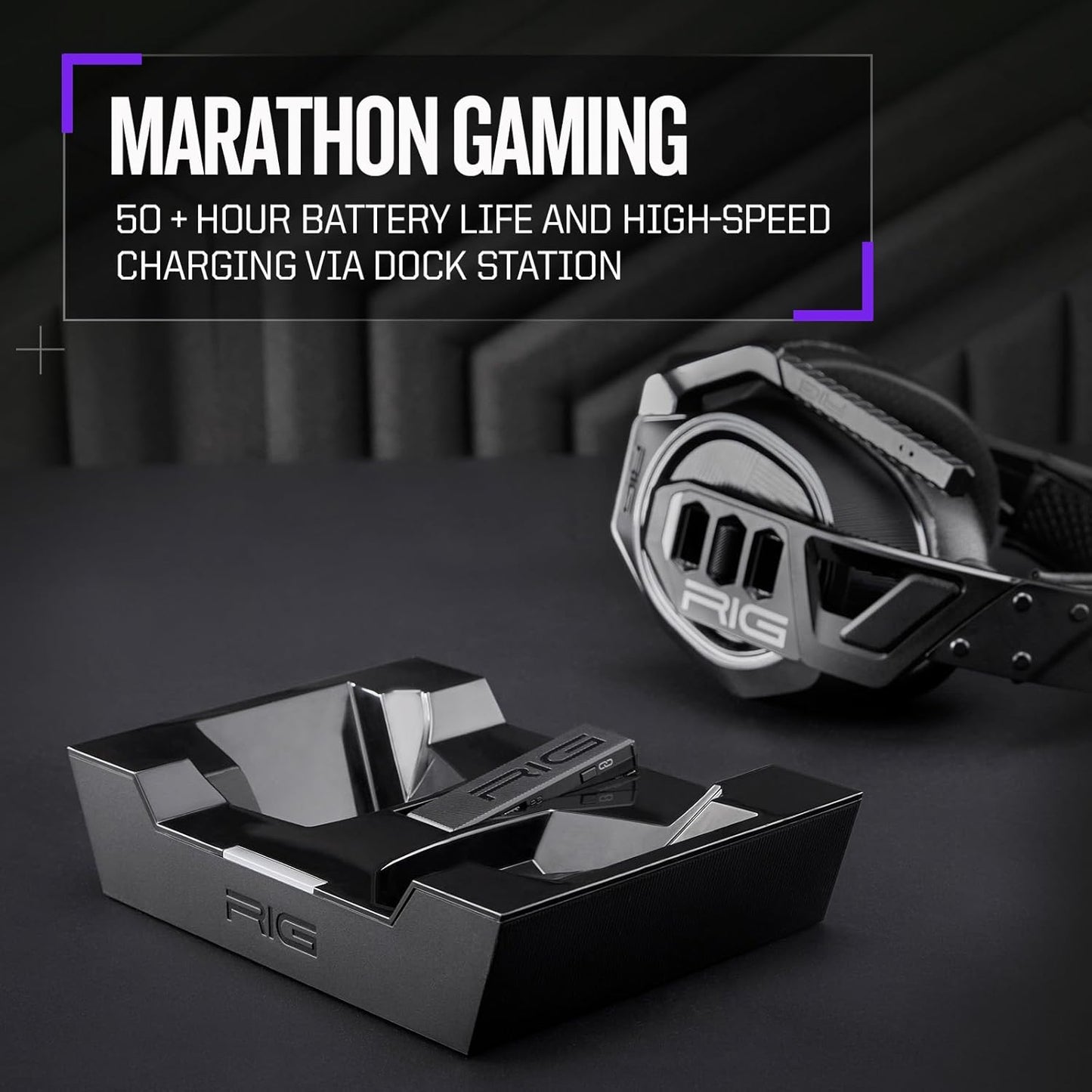 RIG 900 MAX Dual Wireless Gaming Headset with Bluetooth for Xbox, PlayStation, and PC - Multi-Function Charging Base - Up to 60 Hours Battery - Dolby Atmos 3D Audio