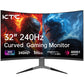 KTC 27 inch 4K 144Hz Gaming Monitor, UHD 3840 x 2160 IPS Computer PC Monitor, FreeSync & G-Sync, HDR Support, 134% sRGB, HDMI/DisPlayPort/USB, Tilt Adjustable, VESA Mountable, H27P22