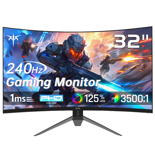 KTC 27 inch 4K 144Hz Gaming Monitor, UHD 3840 x 2160 IPS Computer PC Monitor, FreeSync & G-Sync, HDR Support, 134% sRGB, HDMI/DisPlayPort/USB, Tilt Adjustable, VESA Mountable, H27P22