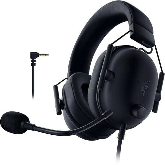 Razer BlackShark V2 X Gaming Headset: 7.1 Surround Sound - 50mm Drivers - Memory Foam Cushion - For PC, PS4, PS5, Switch - 3.5mm Audio Jack - Black