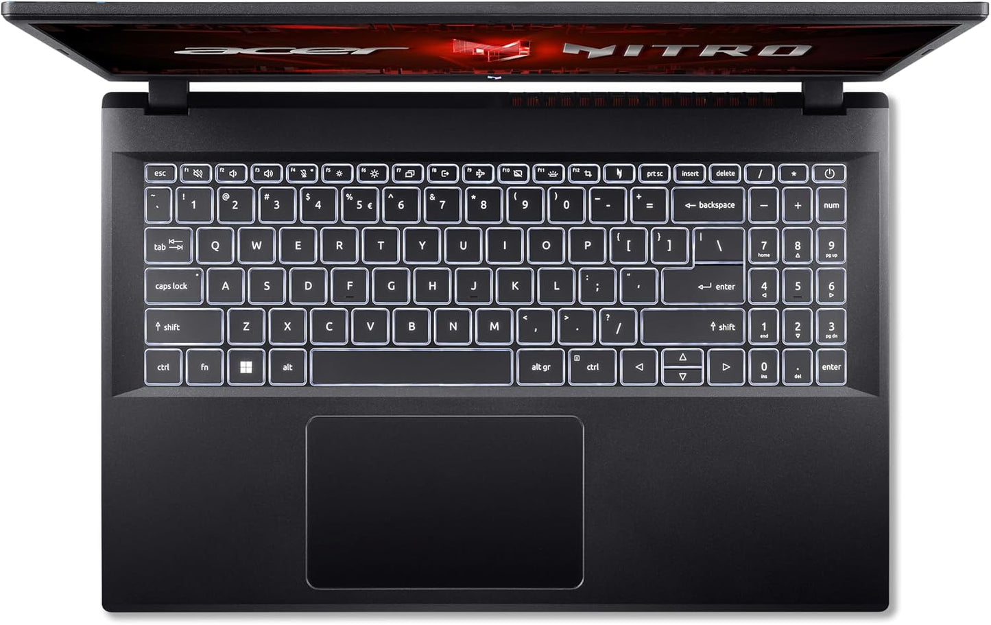 Acer Nitro V Gaming Laptop | Intel Core i7-13620H Processor | NVIDIA GeForce RTX 4050 Laptop GPU | 15.6" FHD IPS 144Hz Display | 16GB DDR5 | 512GB Gen 4 SSD | WiFi 6 | Backlit KB | ANV15-51-73B9