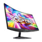 Sceptre Curved 24.5-inch Gaming Monitor up to 240Hz 1080p R1500 1ms DisplayPort x2 HDMI x2 Blue Light Shift Build-in Speakers, Machine Black 2023 (C255B-FWT240)