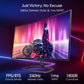 Sceptre Curved 24.5-inch Gaming Monitor up to 240Hz 1080p R1500 1ms DisplayPort x2 HDMI x2 Blue Light Shift Build-in Speakers, Machine Black 2023 (C255B-FWT240)