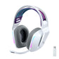 Logitech G733 LIGHTSPEED Wireless Gaming Headset with suspension headband, LIGHTSYNC RGB, Blue VO!CE mic technology and PRO-G audio drivers - White