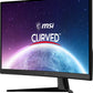 MSI G27C4X 27" Curved Gaming Monitor, 1920 x 1080 (FHD), 1ms, 250Hz, FreeSync, HDMI, DisplayPort, Anti-Flicker, Anti-Glare, HDR Ready,Black