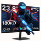 KTC 27 Inch QHD Computer Monitor, 2K 100Hz IPS Gaming Monitor, 1440P Frameless Eye Care PC Office Monitor with HDMI/DP, FreeSync & G-Sync, HDR10, VESA, Tilt Adjustable