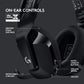 Logitech G733 LIGHTSPEED Wireless Gaming Headset with suspension headband, LIGHTSYNC RGB, Blue VO!CE mic technology and PRO-G audio drivers - White