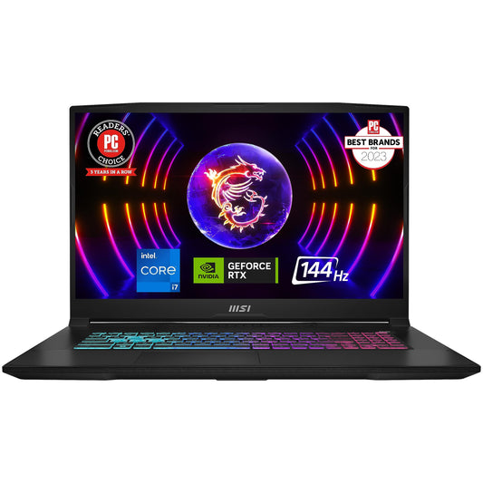 MSI Katana A17 AI 17.3” 240Hz QHD Gaming Laptop: Ryzen 9-8945HS, NVIDIA Geforce RTX 4070, 64GB DDR5, 2TB NVMe SSD, Cooler Boost 5, Win 11: Black B8VG-879US